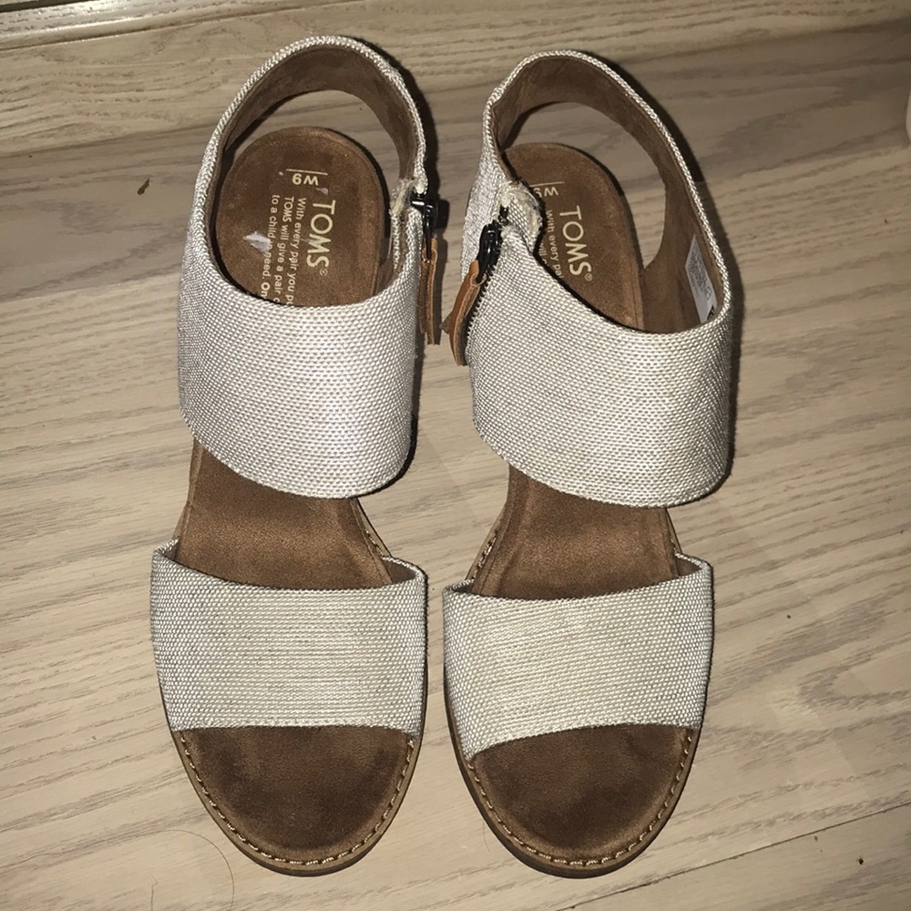 TOMS Majorca Sandal - Women's - Ivory Fabric